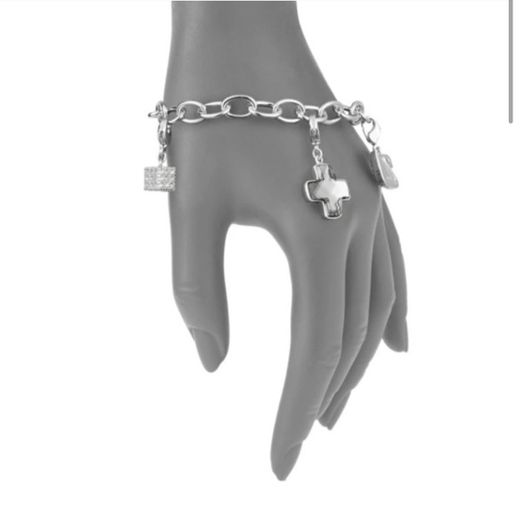 crystal charm bracelet - Picture 3 of 5